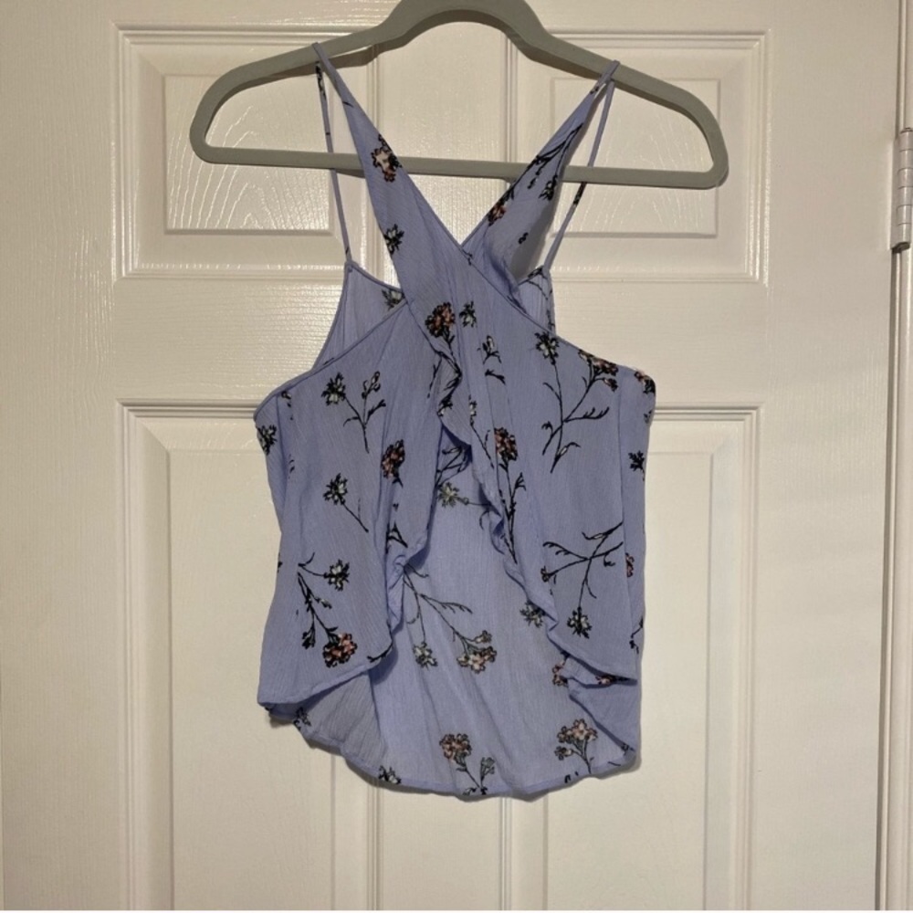 Lush Purple crop top with open back